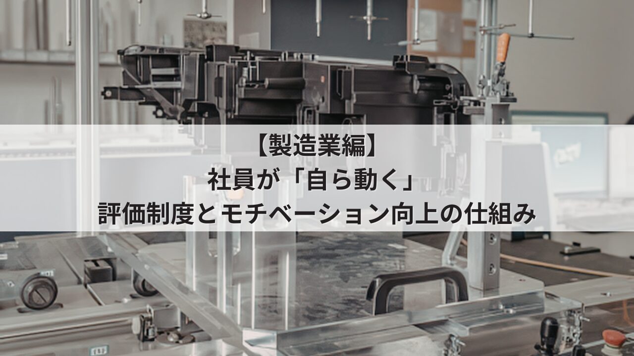 製造業 社長の悩み 組織の活性化 工場スタッフ・技術職の自発性を促す人事評価シート